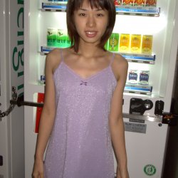 An exposed walk wearing only a thin camisole.(Photo taken in October 2001)